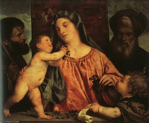 Madonna Of The Cherries, Art History Museum — Titian