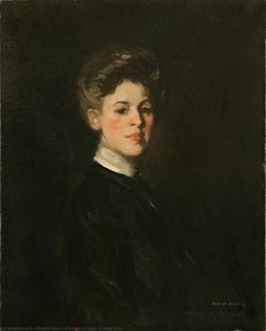Portrait Of Maja In Dark Blue — Robert Henri