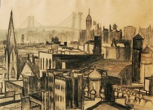 New York City Scape — George Benjamin Luks