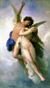 Psyche And Lamoureux — William-adolphe Bouguereau