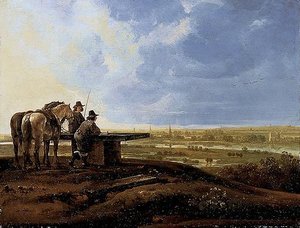 Two Horsemen On A Ridge — Aelbert Jacobsz Cuyp