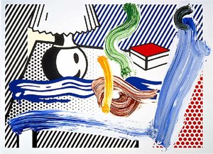 Brushstroke Still Life With Lamp — Roy Lichtenstein