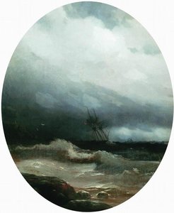 Ship In A Storm — Ivan Konstantinovich Aivazovsky
