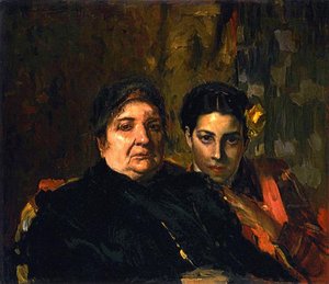 Maria And Her Grandmother Clotilde — Joaquín Sorolla Y Bastida, Spanish Romanticism