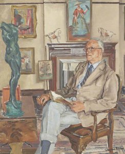 Hugh Walpole (1884–1941), In His Study — Stephen Bone