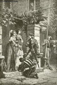 Bayard Taking Leave Of The Ladies — Alphonse De Neuville