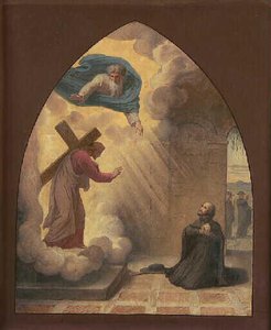 Le Christ Apparaît À Saint Ignace — Cazes Romain