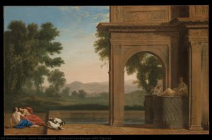Classical Landscape With Figures — Henri Mauperché, Baroque