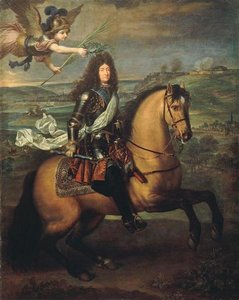 Louis Xiv À Cheval Couronné Par La Victoire — Pierre Mignard