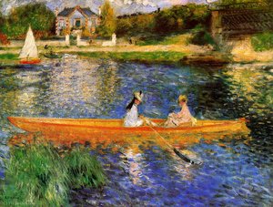 Banks Of The Seine At Asnieres — Pierre-auguste Renoir, Impressionism