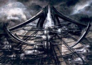 Hr Giger Biomechanicallandscape Scythe — H.r. Giger