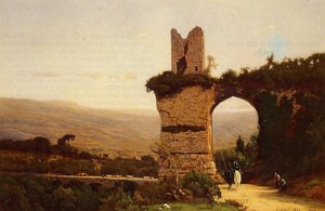 The Commencement Of The Galleria (also Known As Rome, The Appian Way) — George Innes