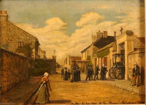 La Grille De La Rue De Bonne Aventure (près Du Cimetière De Montreuil) — Baudran Auguste Alexandre, Impressionism