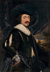 Portrait Of A Man In A Wide-brimmed Hat — Peter Paul Rubens, Baroque Style