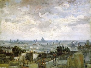 The Roofs Of Paris — Vincent Willem Van Gogh, Post-impressionism