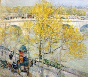 Pont Royal, Paris — Frederick Childe Hassam