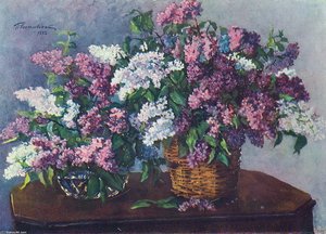 Lilacs In Braids — Pyotr Konchalovsky