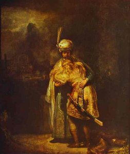 Departing Of David And Jonathan — Rembrandt Van Rijn, Baroque