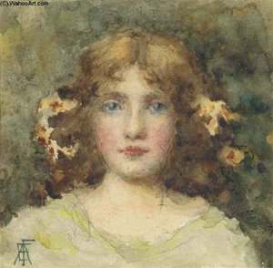 Portrait Of A Young Girl — Elizabeth Adela Stanhope Forbes