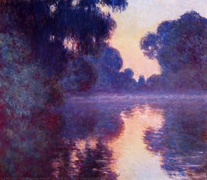 Arm Of The Seine Near Giverny At Sunrise — Claude Monet, Impressionism