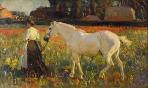 The Poppy Field — Sir Alfred James Munnings