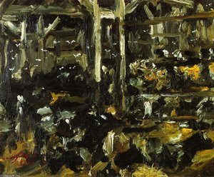 Cowshed — Lovis Corinth, Impressionism
