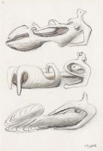 Ideas For Sculpture; Three Reclining Figures — Henry Moore