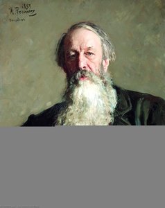 Portrait Of The Art Critic Vladimir Stasov — Ilya Yefimovich Repin, Realism