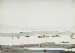 The Estuary — Laurence Stephen Lowry