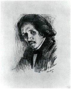 Portrait Of Russian Painter Filipp Andreevich Maljawin — Léon Bakst