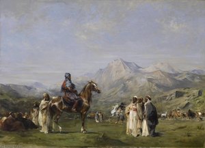 An Encampment In The Atlas Mountains — Eugène Samuel Auguste Fromentin