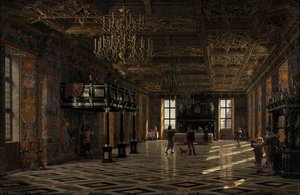 The Banqueting Hall At Frederiksborg Castle In The Reign Of Christian Iv — Heinrich Hansen