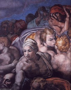 Right - Last Judgment (detail)91 — Michelangelo Buonarroti, High Renaissance