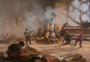 The Siege Of Dundee, September 1651 — Charles Gustav Louis Phillips