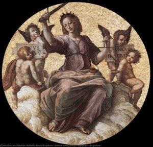 Justice (ceiling Tondo) (stanza Della Segnatura) — Raphael