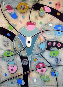 Routes, Oil And Acrylic On Bas-relief In Plaster On Canvas (70 X 50 Cm) (2009) — Andrea Benetti