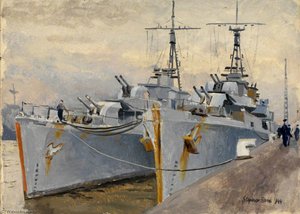 Hms 'wildgoose' And Hms 'starling' — Stephen Bone