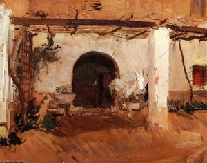 English Casa De Huerta, Valencia — Joaquín Sorolla Y Bastida, Impressionistic Landscape
