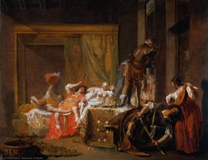 Brothel Scene — Nicolaes Knupfer, Baroque