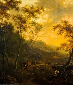 Landscape With Travellers And A Herdsman — Frederick De Moucheron