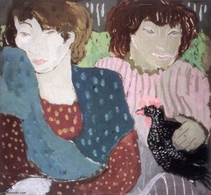Two Women With Guinea-hen — Margit Anna