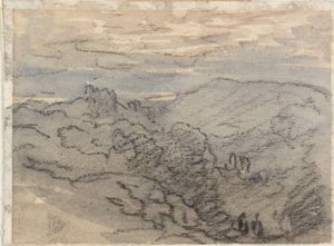 A Castle On A Hill — David Cox