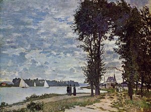 The Banks Of The Seine At Argenteuil — Claude Monet