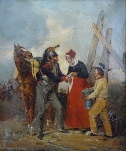 The Dreadnaught Seeking Treatment After Charging — Nicolas Toussaint Charlet