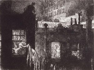 Night Windows — John French Sloan