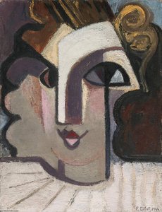 Portrait De Geneviève En Blanc — Françoise Gilot