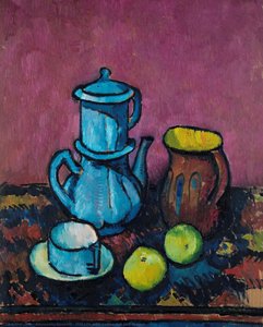 Still Life with Coffee Set and Apples