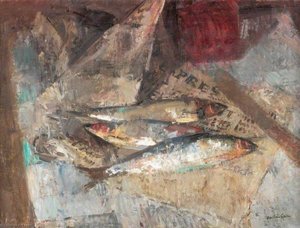 Still Life With Fish — Ruskin Spear