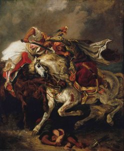 Combat Of The Giaour And The Pasha — Eugène Delacroix