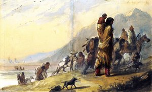 Migration Of The Pawnees — Alfred Jacob Miller